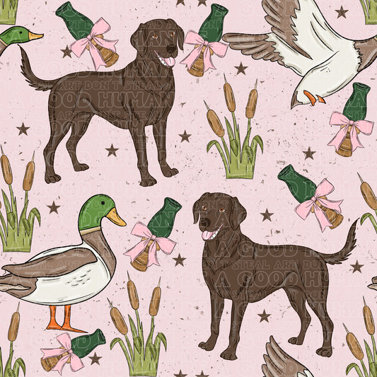 Farm animals ducks pink