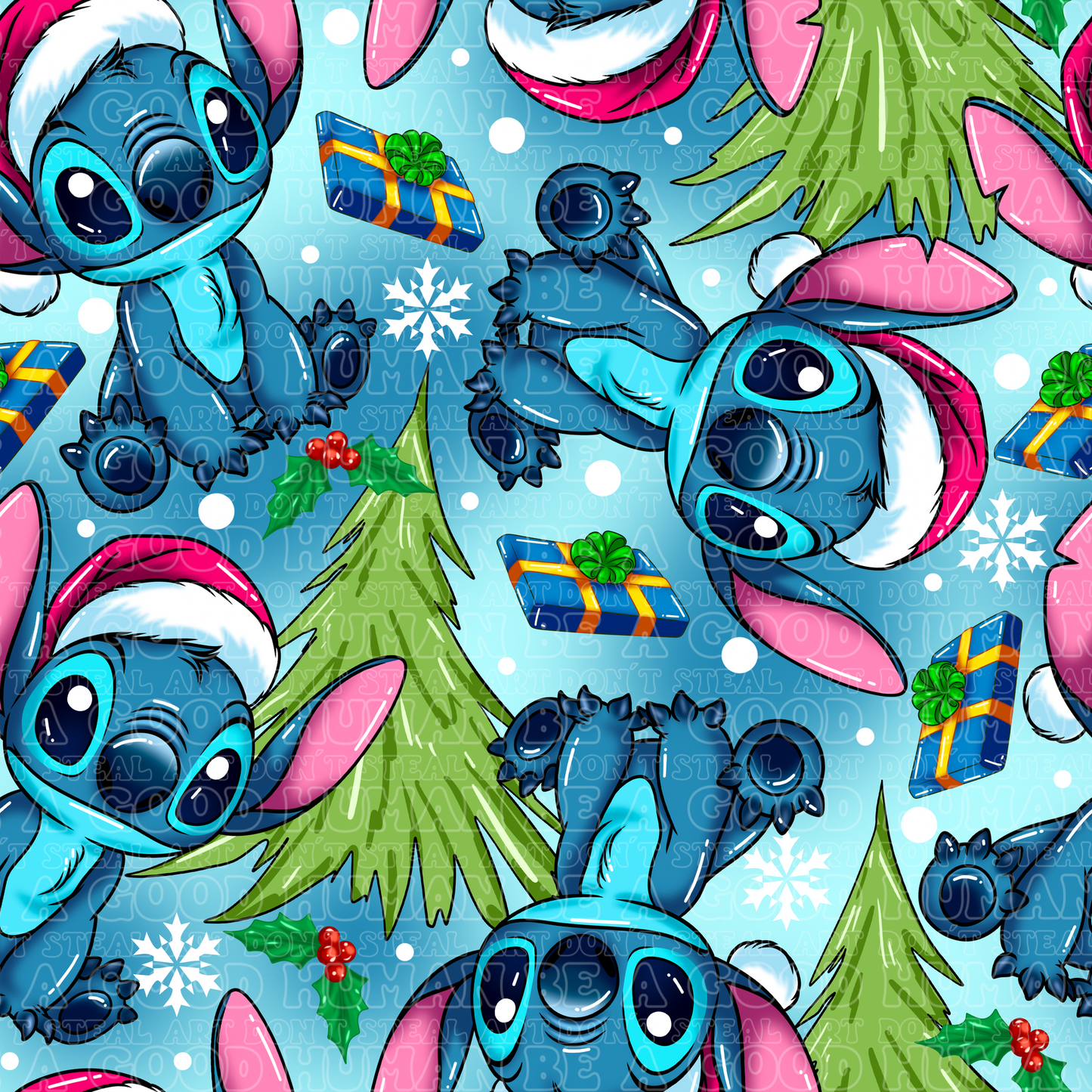 Christmas Stitch 11 blue