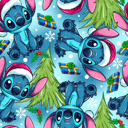 Christmas Stitch 11 blue