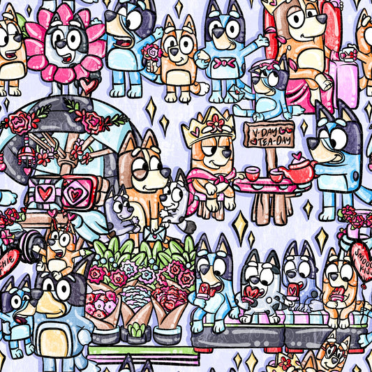 Bright Blue Dog V-day