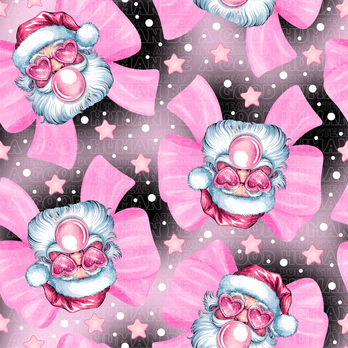 Christmas Santa bows 2