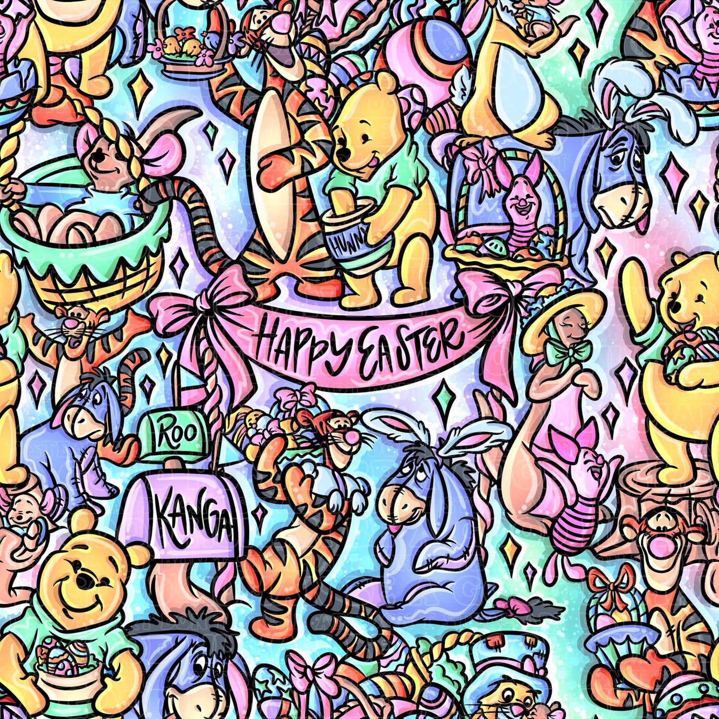 Bright Easter Pooh