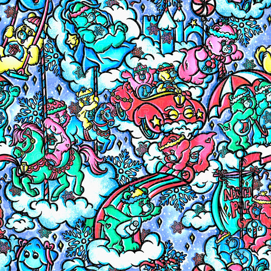 Christmas Care Bears bright