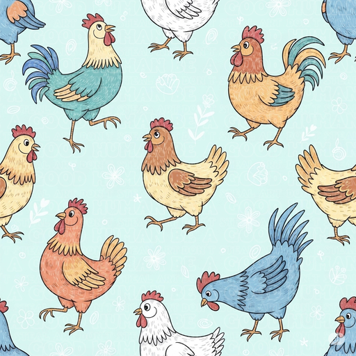 Farm animals chickens 6