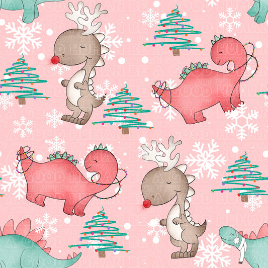 Christmas pink Dino's