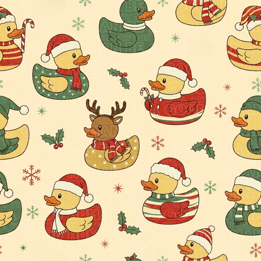 Christmas Ducks yellow