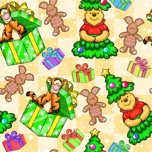 Christmas Pooh bear and friends 4