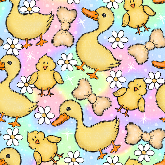 Farm animals yellow ducks 3