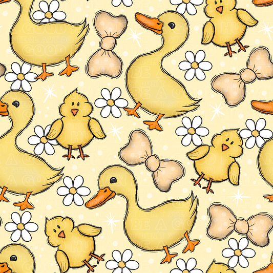 Farm animals yellow ducks