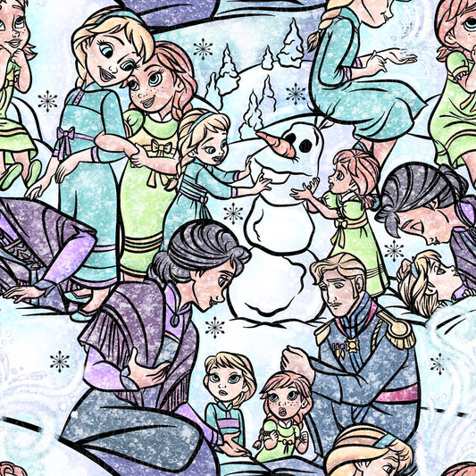 Bright Frozen childhood glitter
