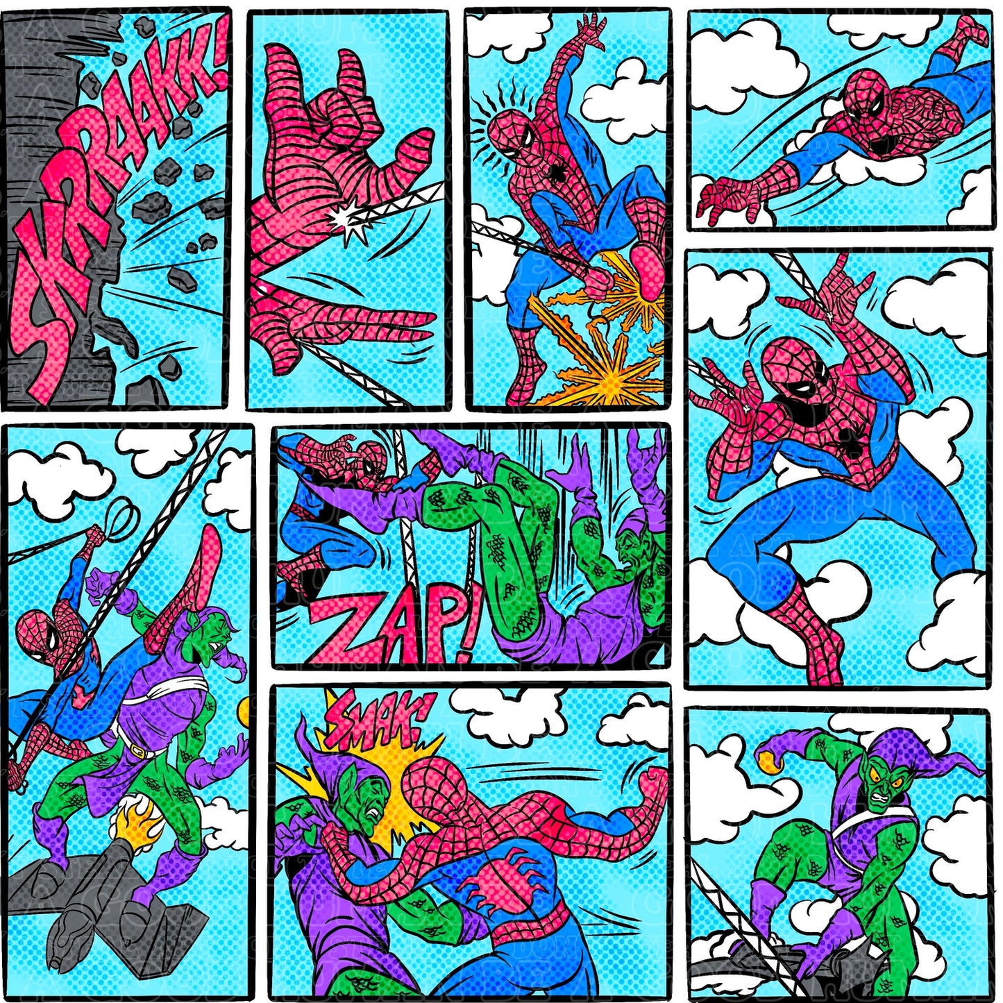 Bright Spider-Man Green Goblin