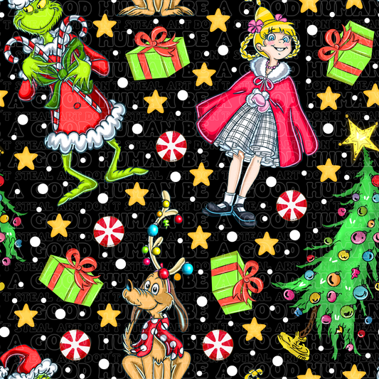 Christmas Grinch black