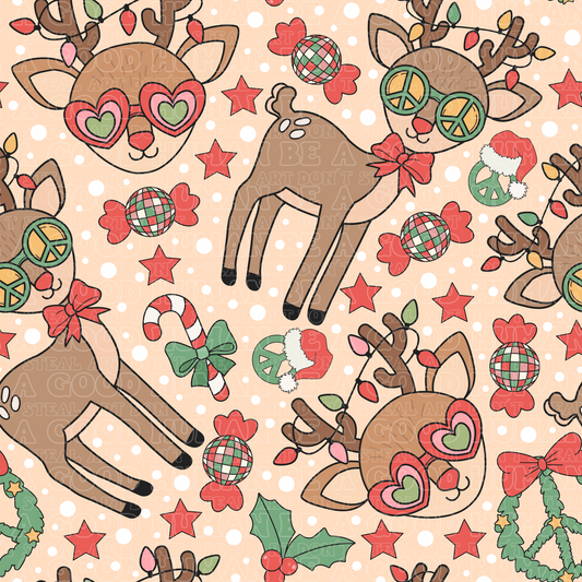 Christmas Groovy Reindeer cream