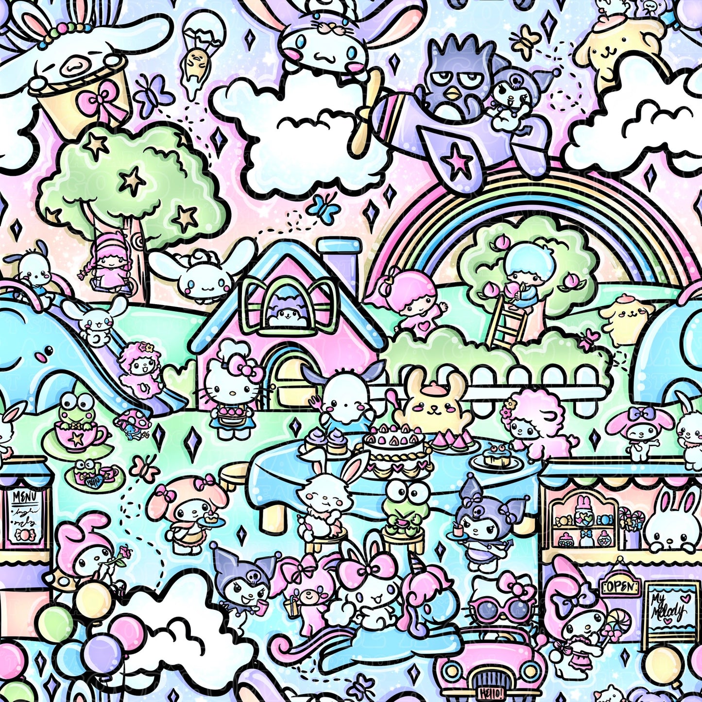 Bright Sanrio Hello Kitty