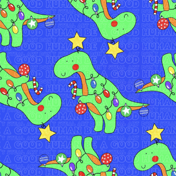 Christmas T-rex