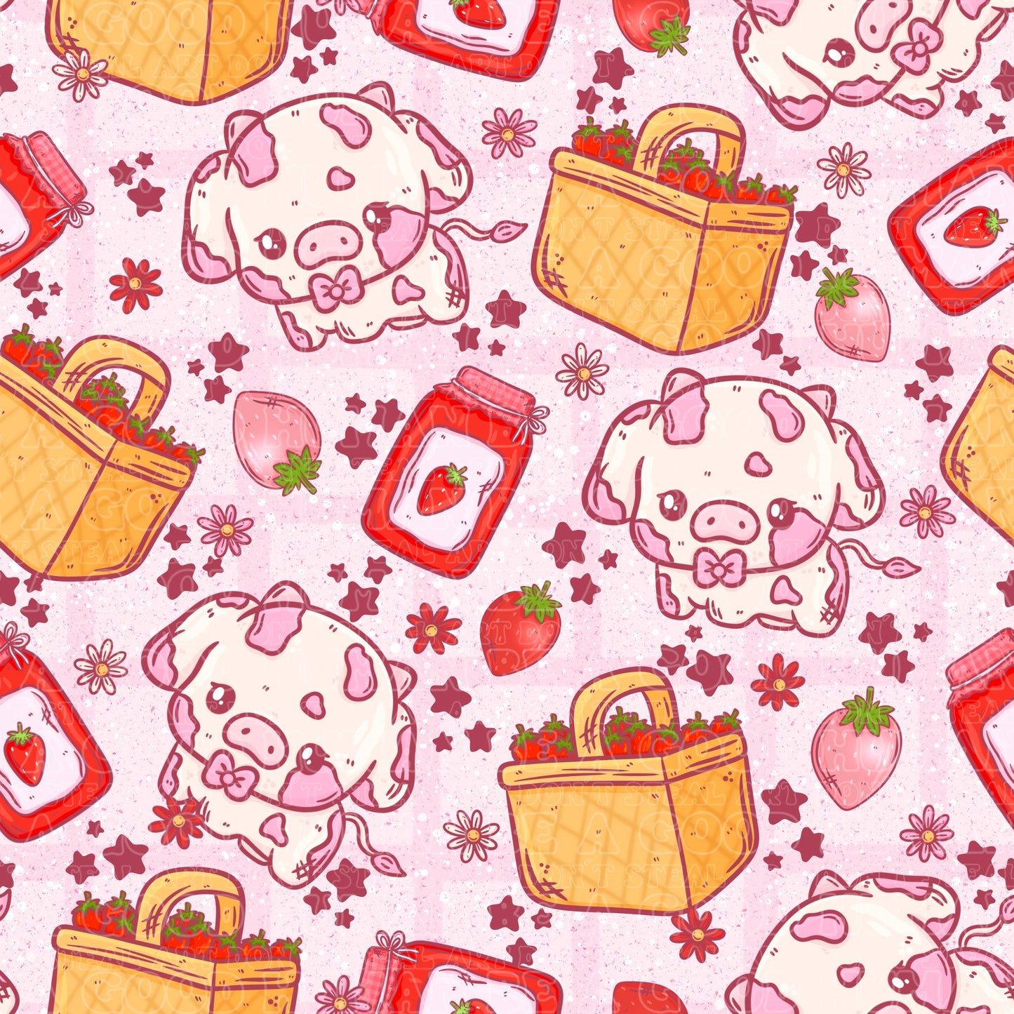Farm animals strawberry cows 8