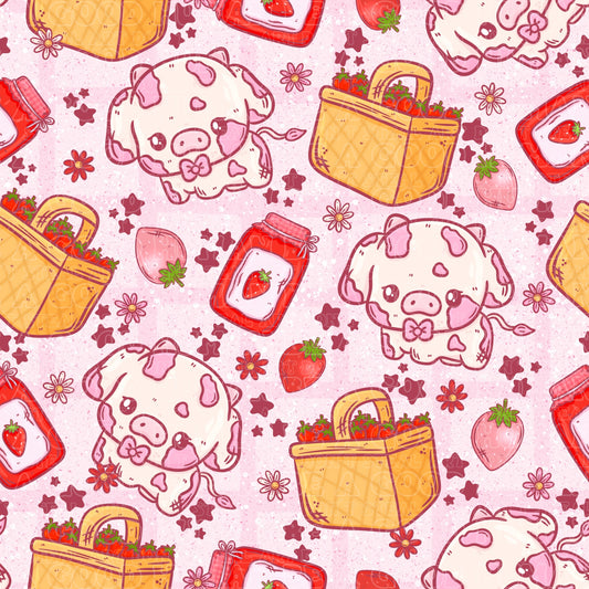 Farm animals strawberry cows 8