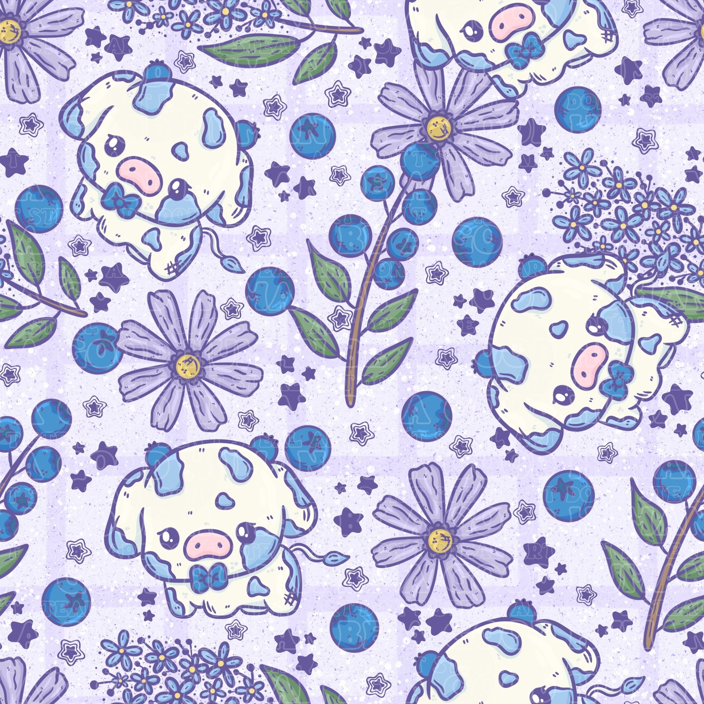 Farm animals blueberry cows 2
