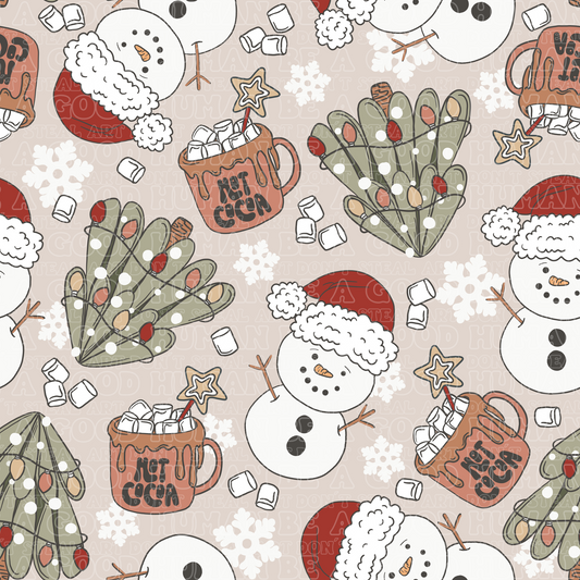 Christmas snowman cuppa
