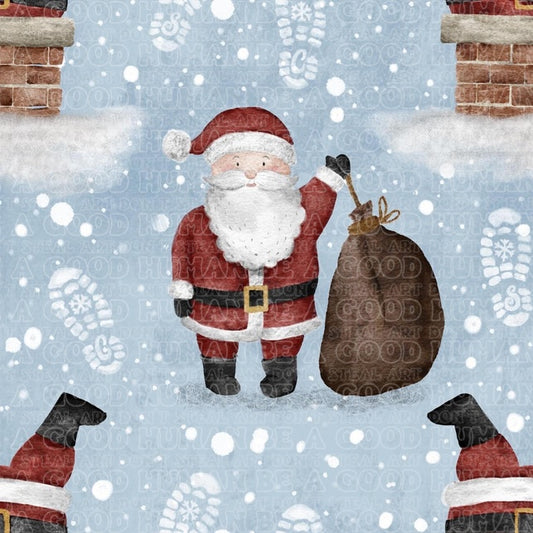 Christmas Santa chimney
