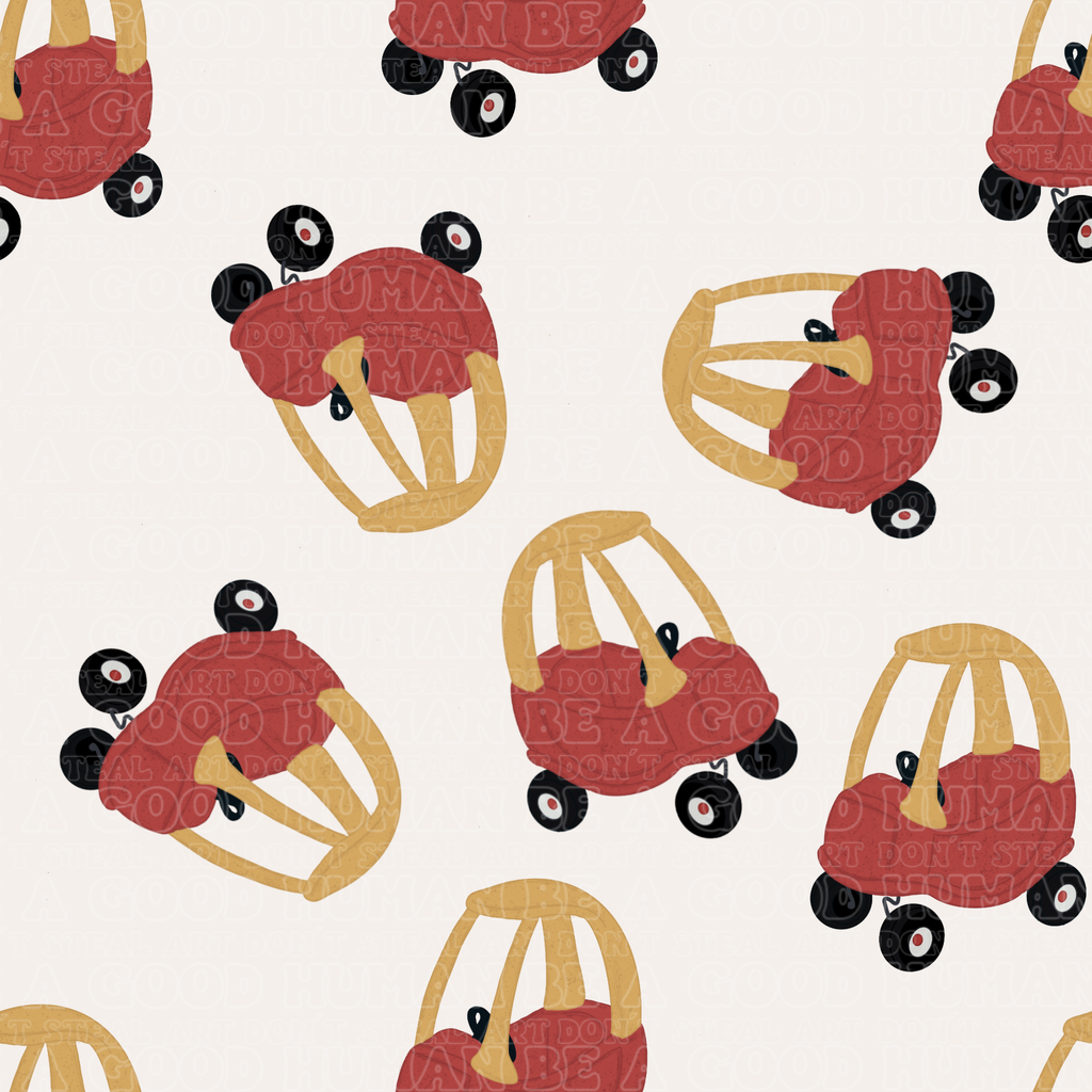 Vehicles push car