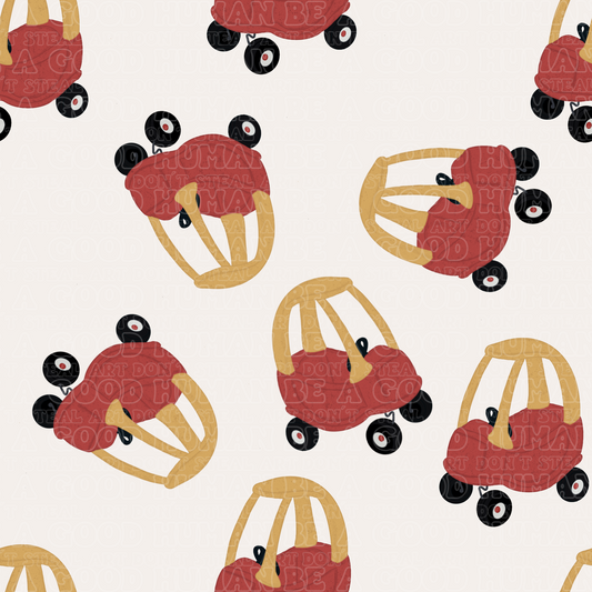 Vehicles push car