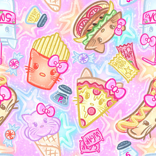 Bright Hello Kitty foods