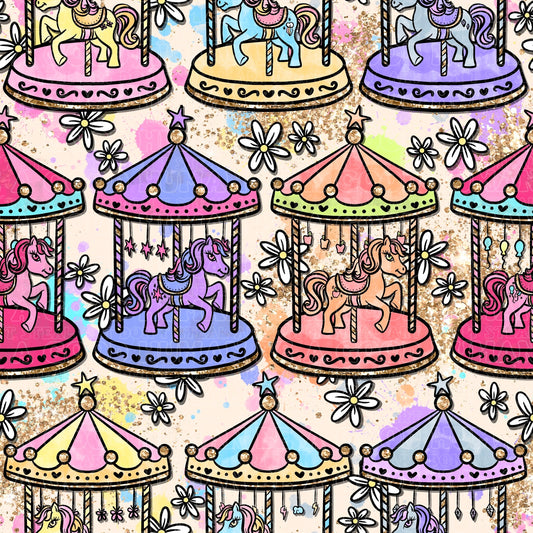 Bright My little pony carousel flowers