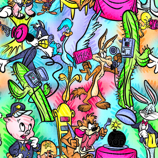 Bright Neon Looney Tunes