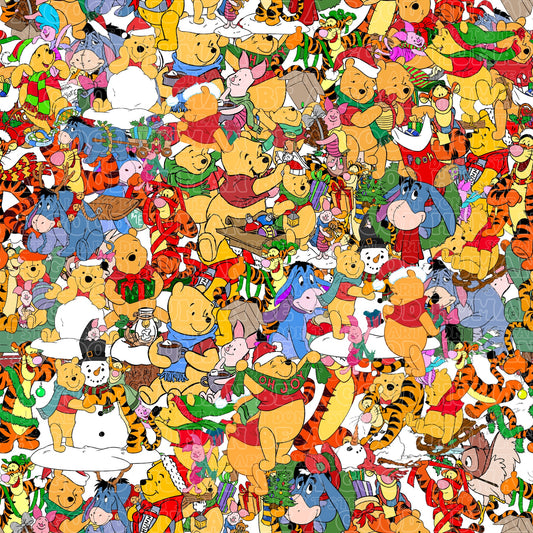 Christmas Pooh bear and friends 3