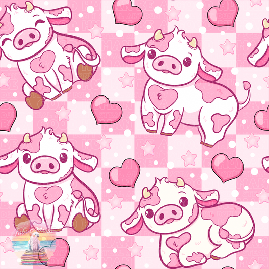 Farm pink cow 5