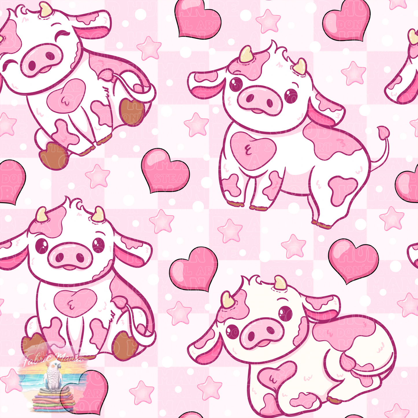 Farm pink cow 3