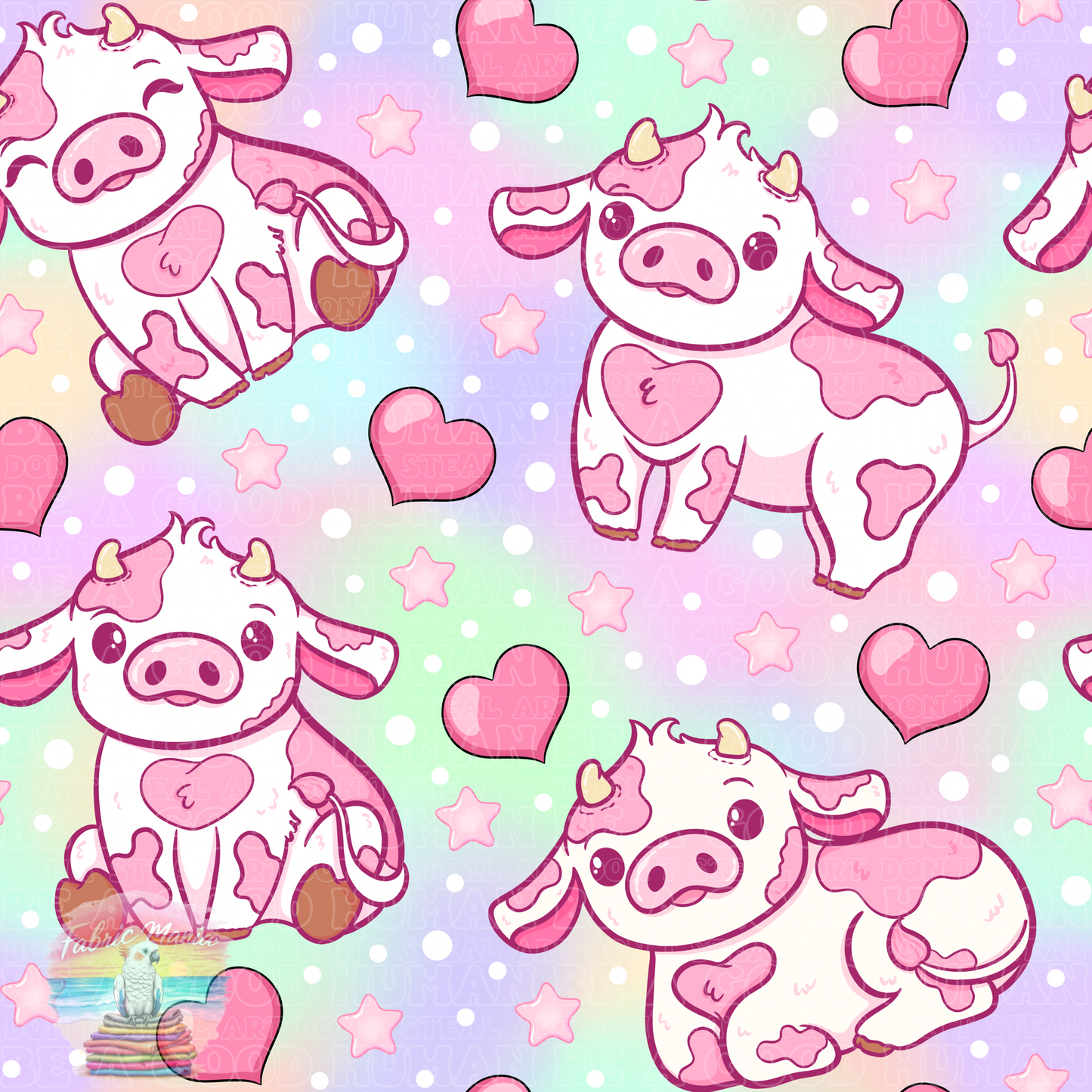Farm pink cow 2