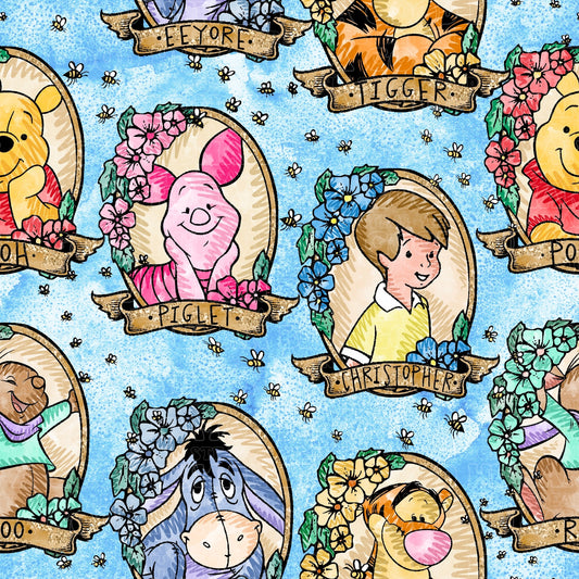 Bright Pooh and Friends blue