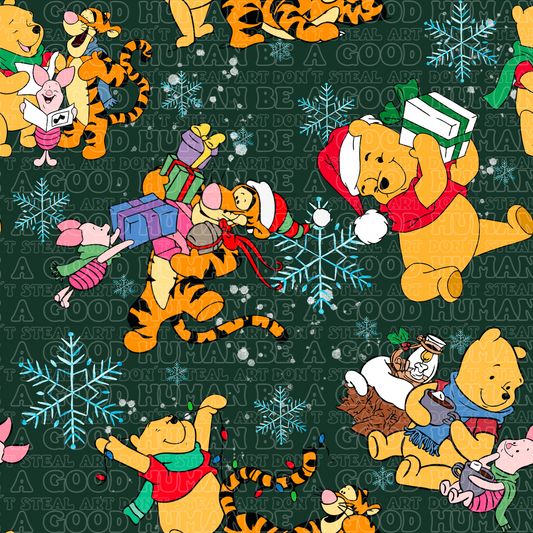 Christmas Pooh bear and friends 2