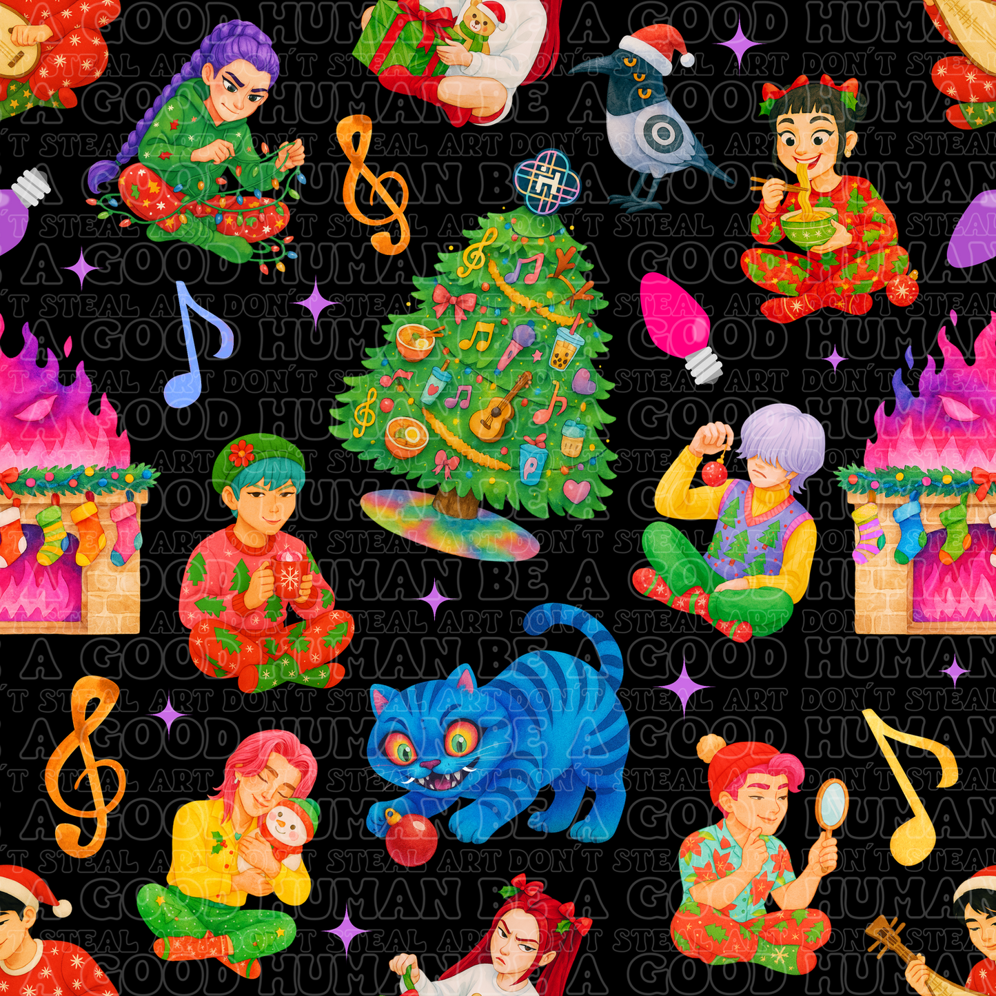Christmas K-pop black