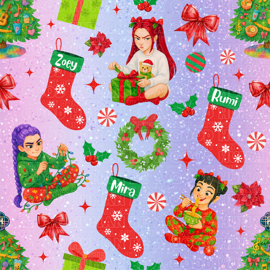Christmas K-pop pink