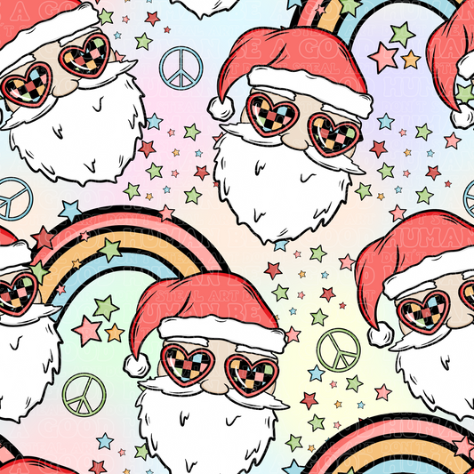 Christmas groovy Santa
