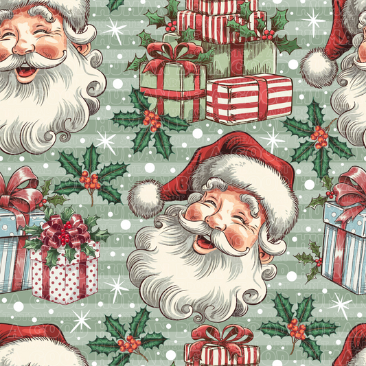 Christmas Classic Santa green
