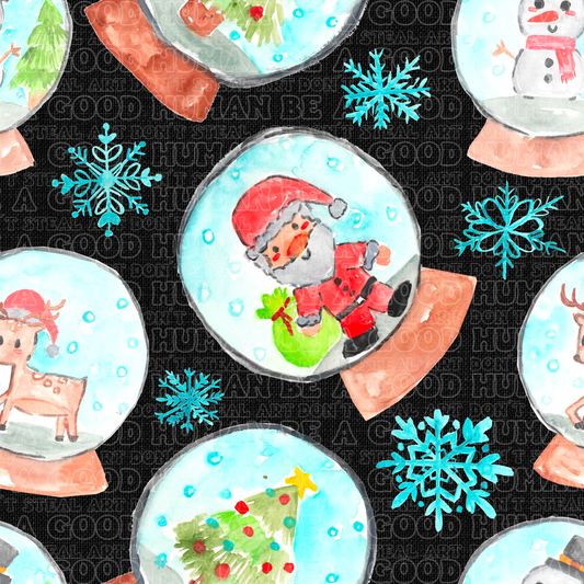 Christmas snow globes