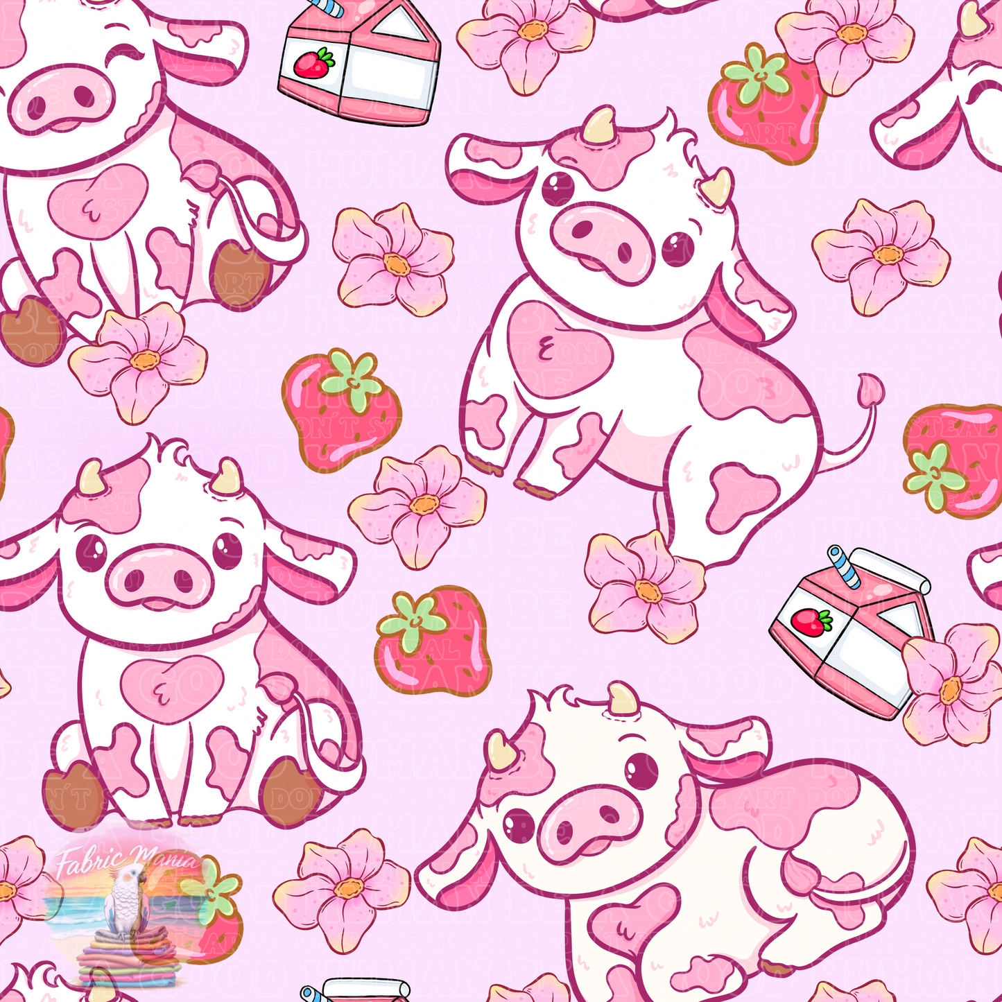 Farm strawberry cow