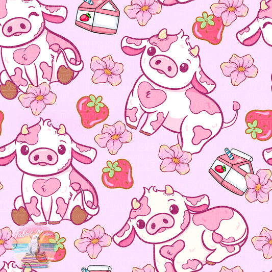 Farm strawberry cow