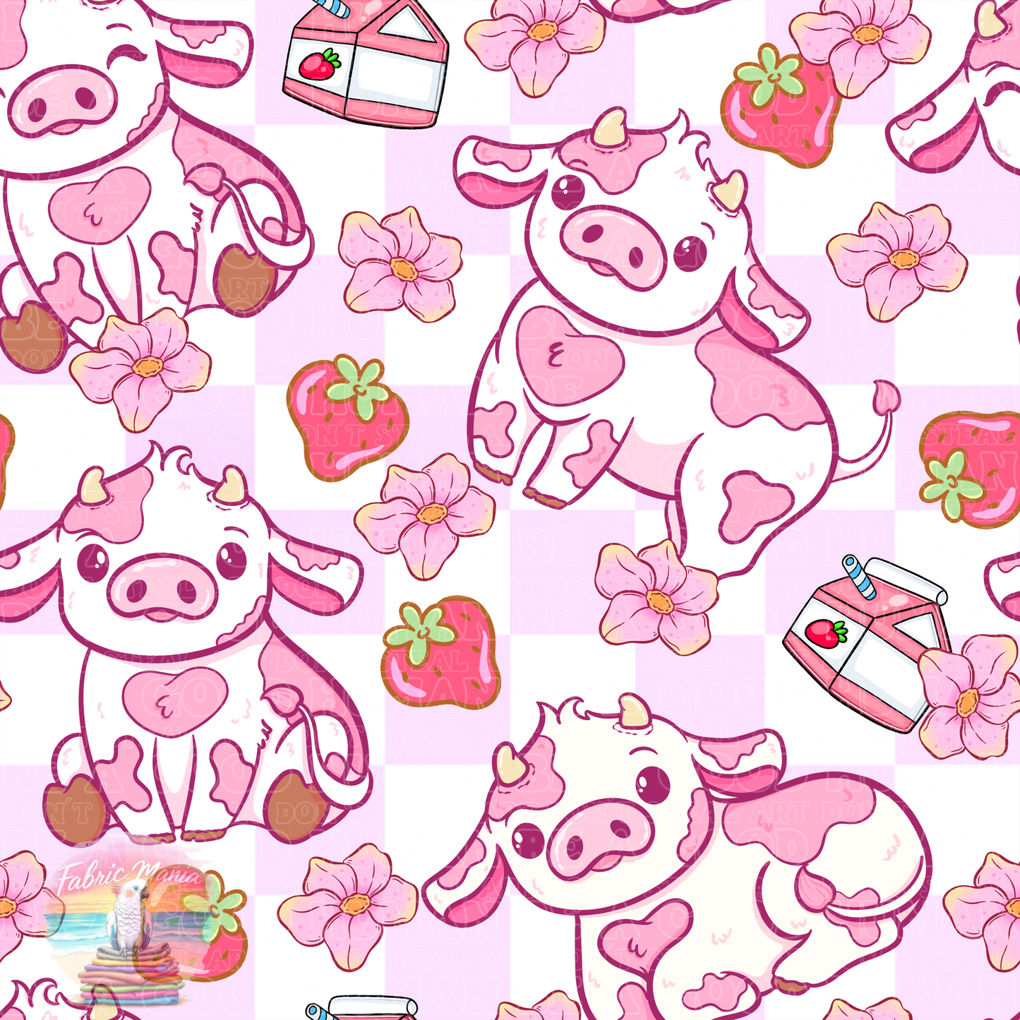 Farm strawberry cow 3