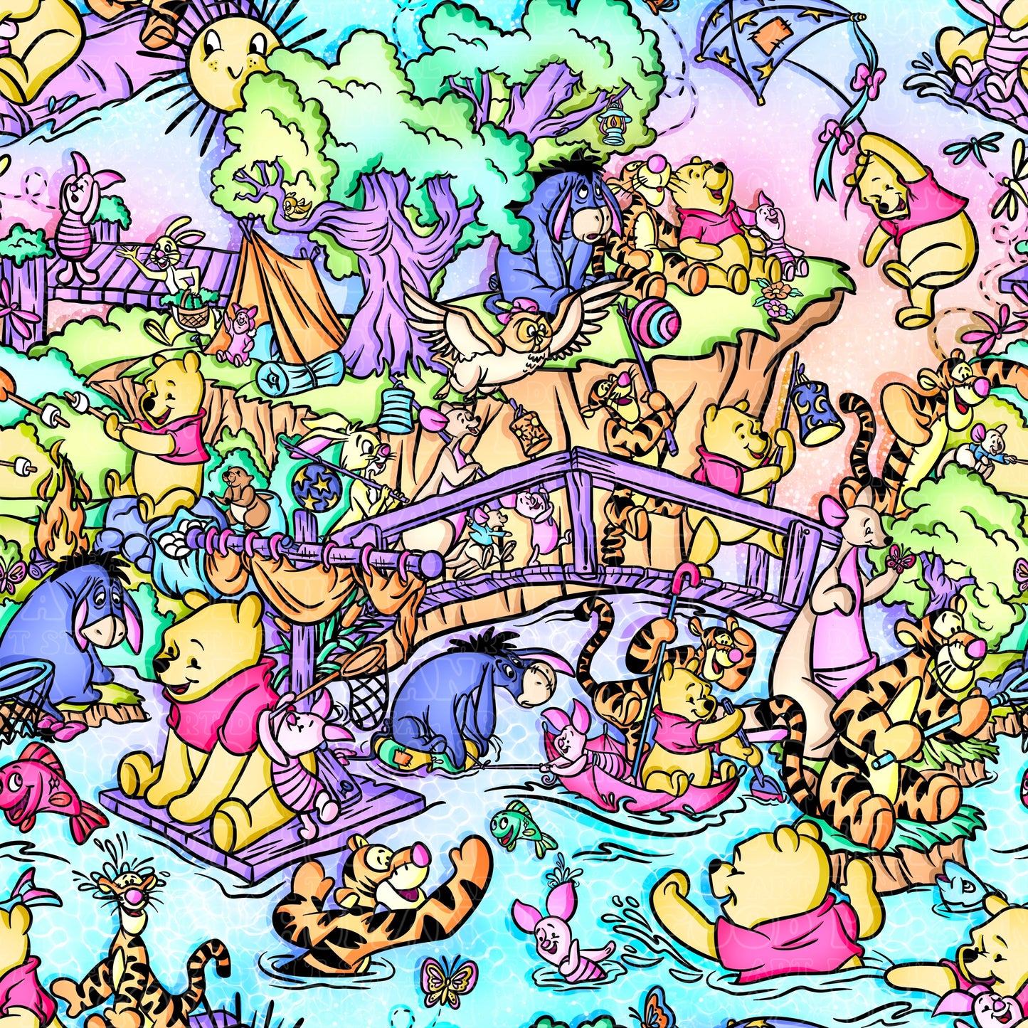 Bright Pooh summertime