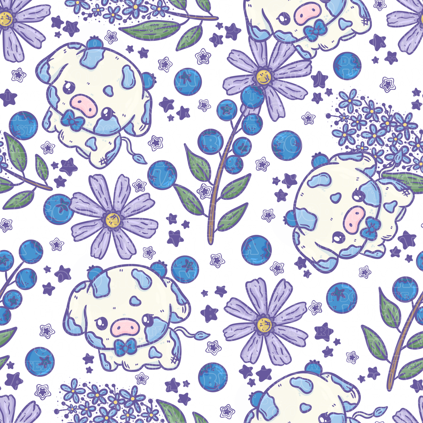 Farm animals blueberry cows 3