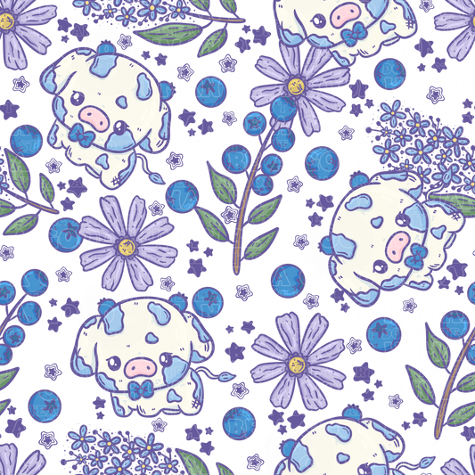 Farm animals blueberry cows 3