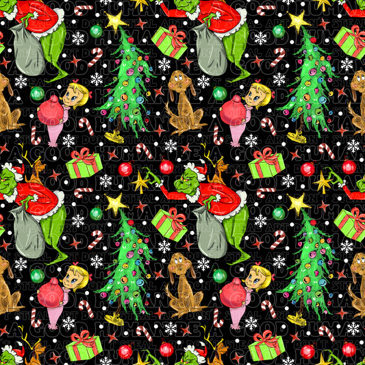 Christmas Grinch 3 black