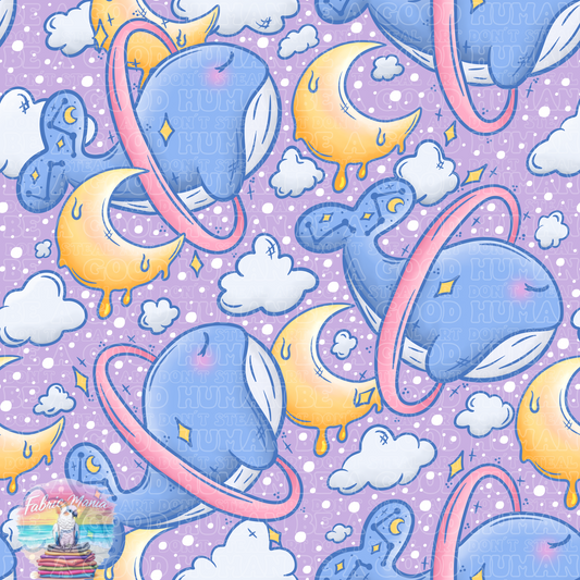 Animals whale purple