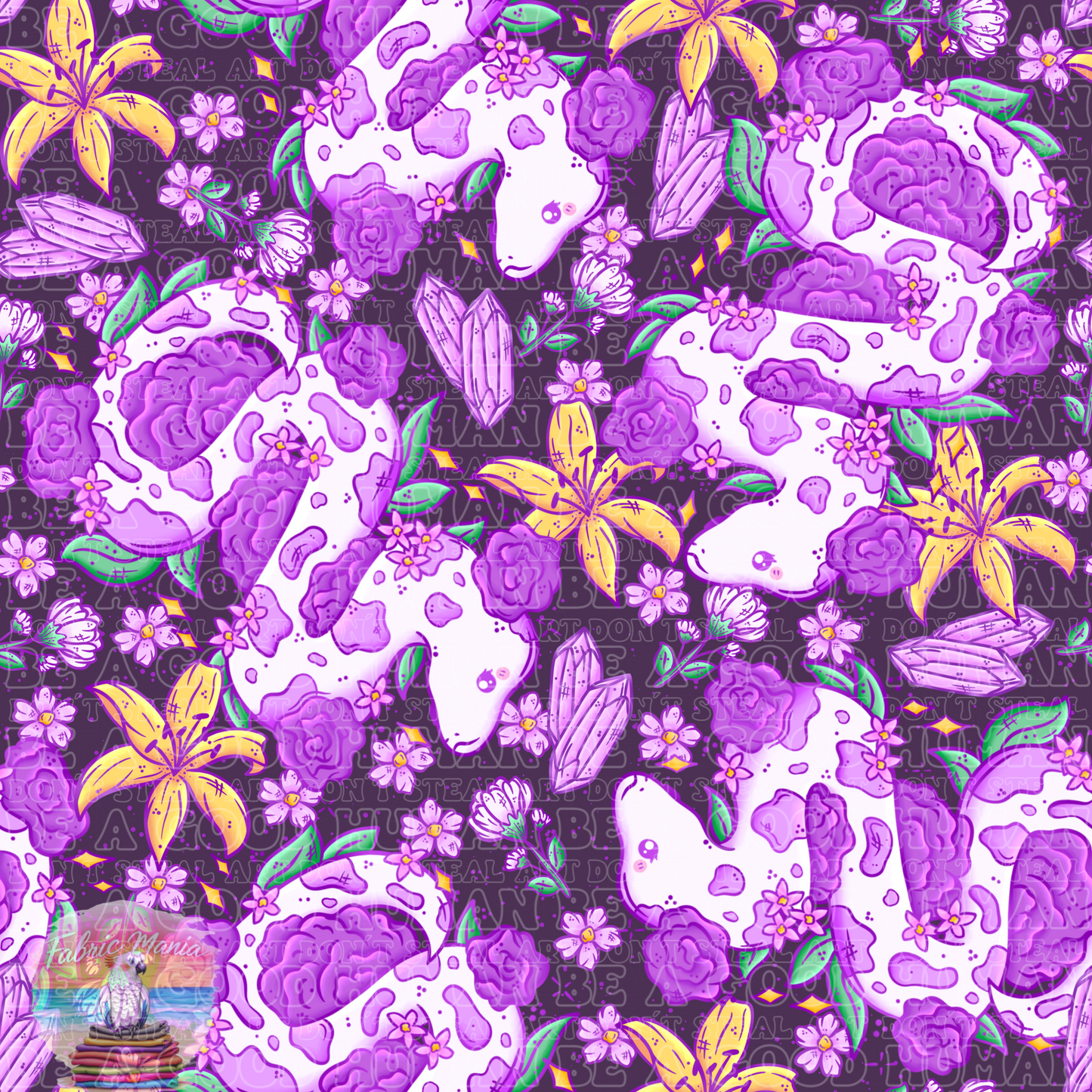 Animals snake purple