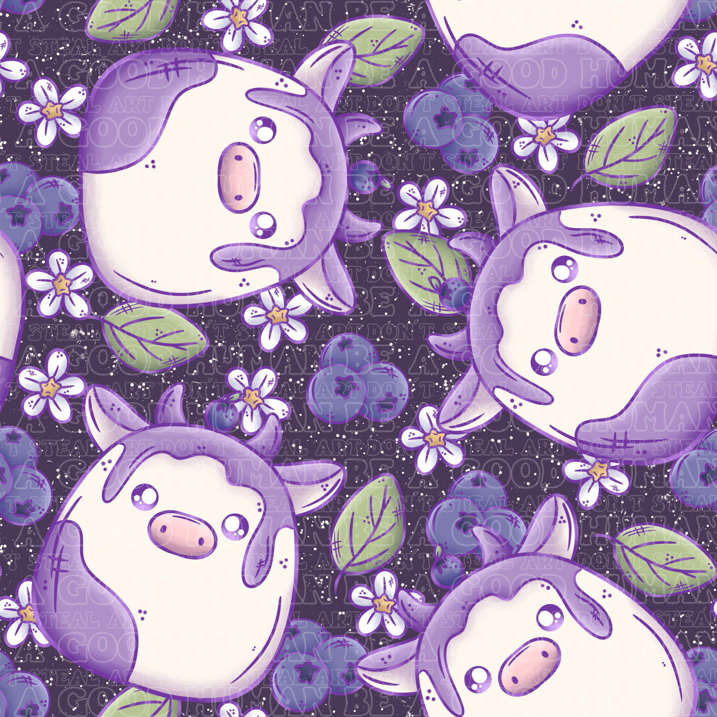 Farm animals blueberry cows 4